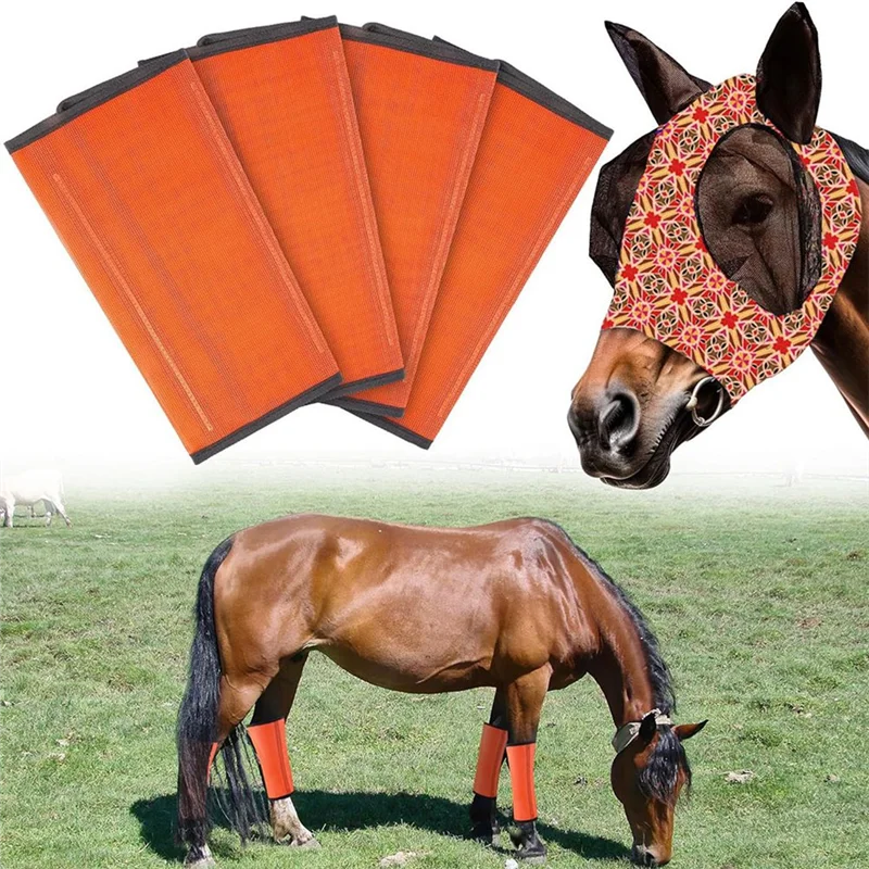 

Hot Sale-Minimizes Leg Fatigue Horse Fly Boots Reusable Leggins For Horses Reduces Stomping