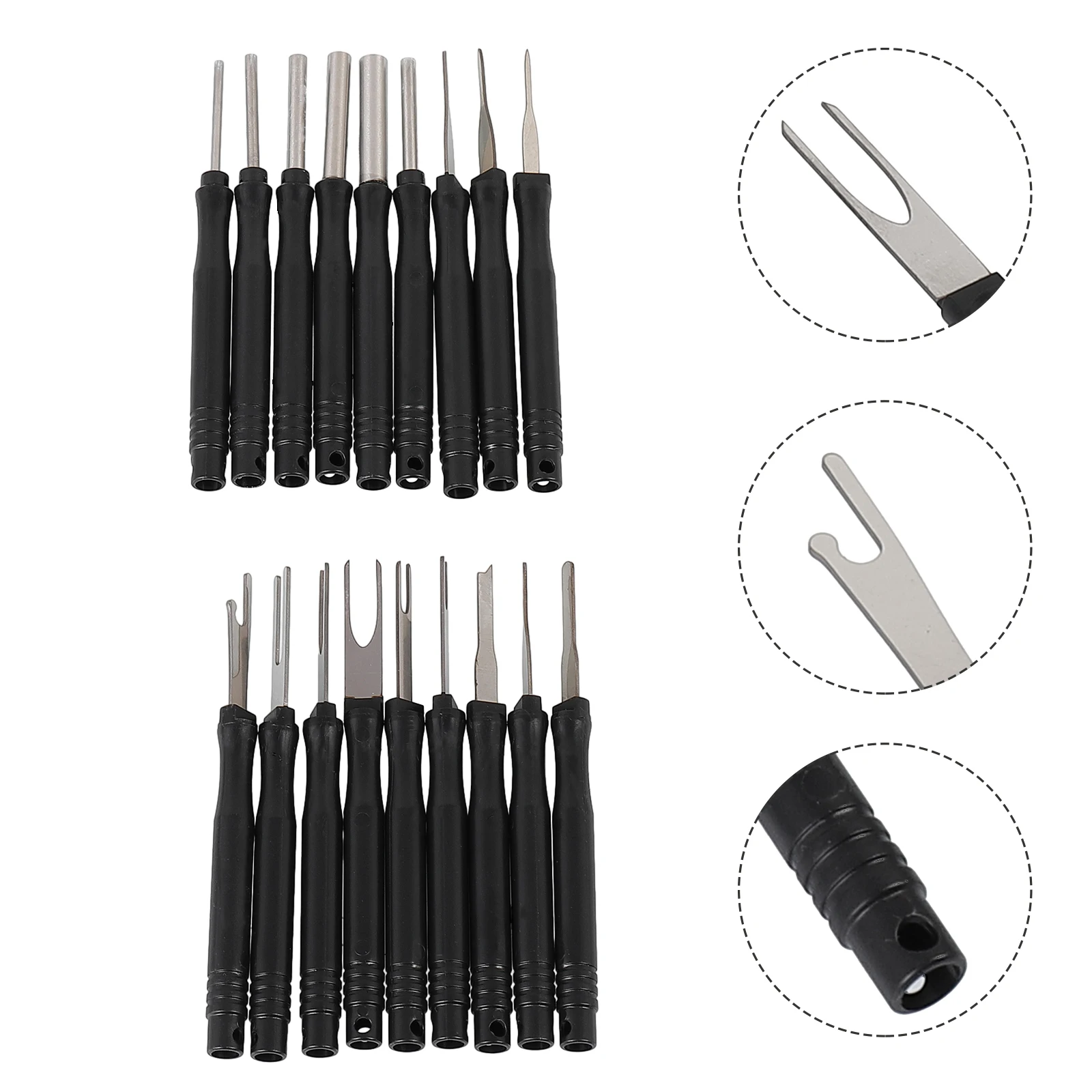 18 Pcs Car Cable Plug Removal Tool Pin Extractor Repair Remover Key Tools With Box Car Auto Cable Plug Remove Pin Puller