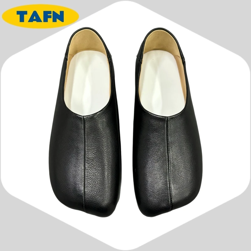 26 Top‑grain Sheepskin Trendy Advanced Texture Nice Cowhide Comfortable Flats Simple Graceful High-End Easy to Wear AD1706