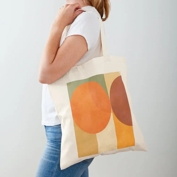 

Mid-Century Fall Colours and shapes 1 Tote Bag Shopper handbag tote bag men's personalized tote Shopper