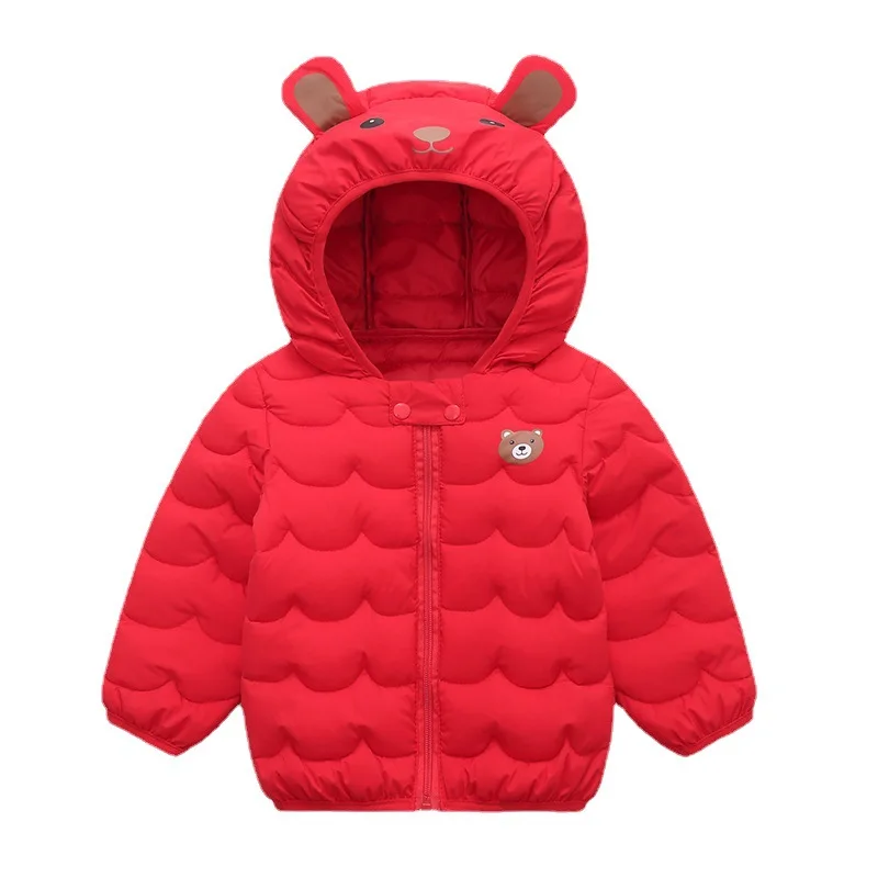 New Girls Hooded Jackets For Toddler Boy Coats Winter Children Cartoon Outerwear 2023 Autumn Baby Clothes Kids Down Jacket