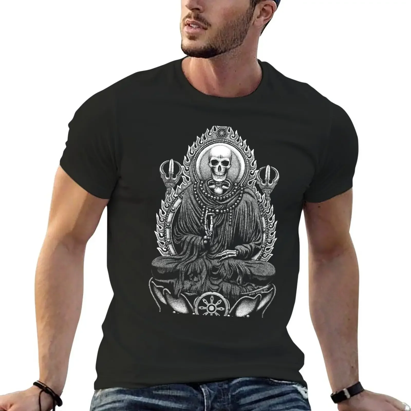 

Samsara - Buddhist Skeleton Meditation T-Shirt cute tops funnys mens clothes