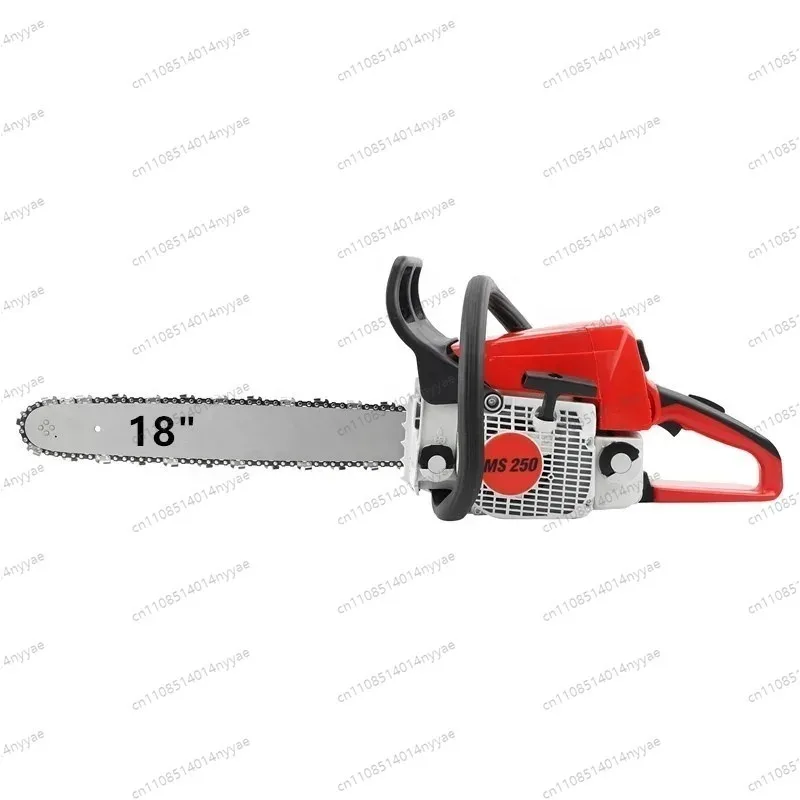 Ms250 45CC Chainsaw 18-Inch Bar Professional Petrol Chainsaw for Firewood Cutting & Yard Maintenance