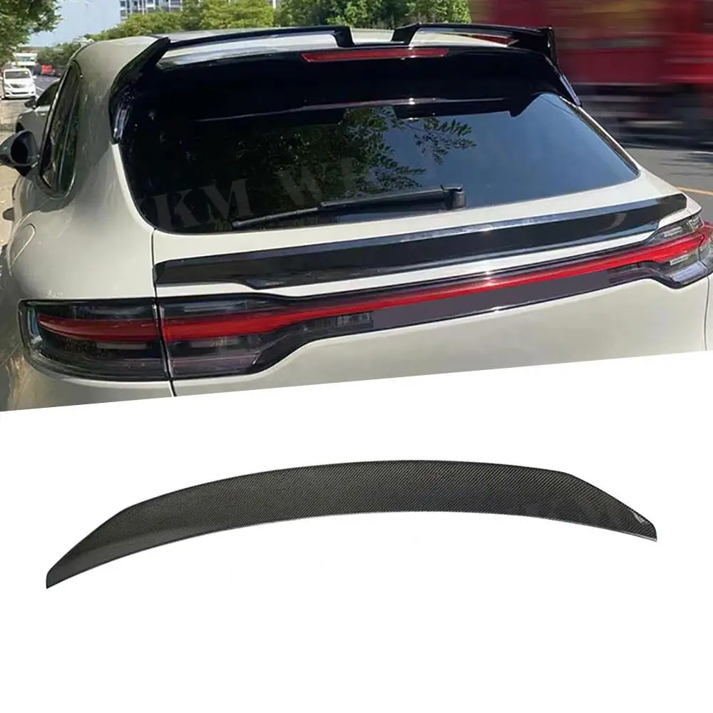 

Carbon Fiber Rear Middle Lip Spoiler for Porsche Macan 2014 - 2018 ABS Carbon Look Trunk Wing FRP Car Styling