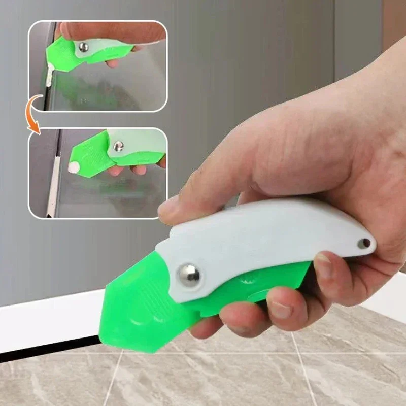 Glue Scraper Nine-in-one Multi-function Scraper Glass Glue Trimmer Sealant Applicator Scraper For Tile Window Grout Edge Removal
