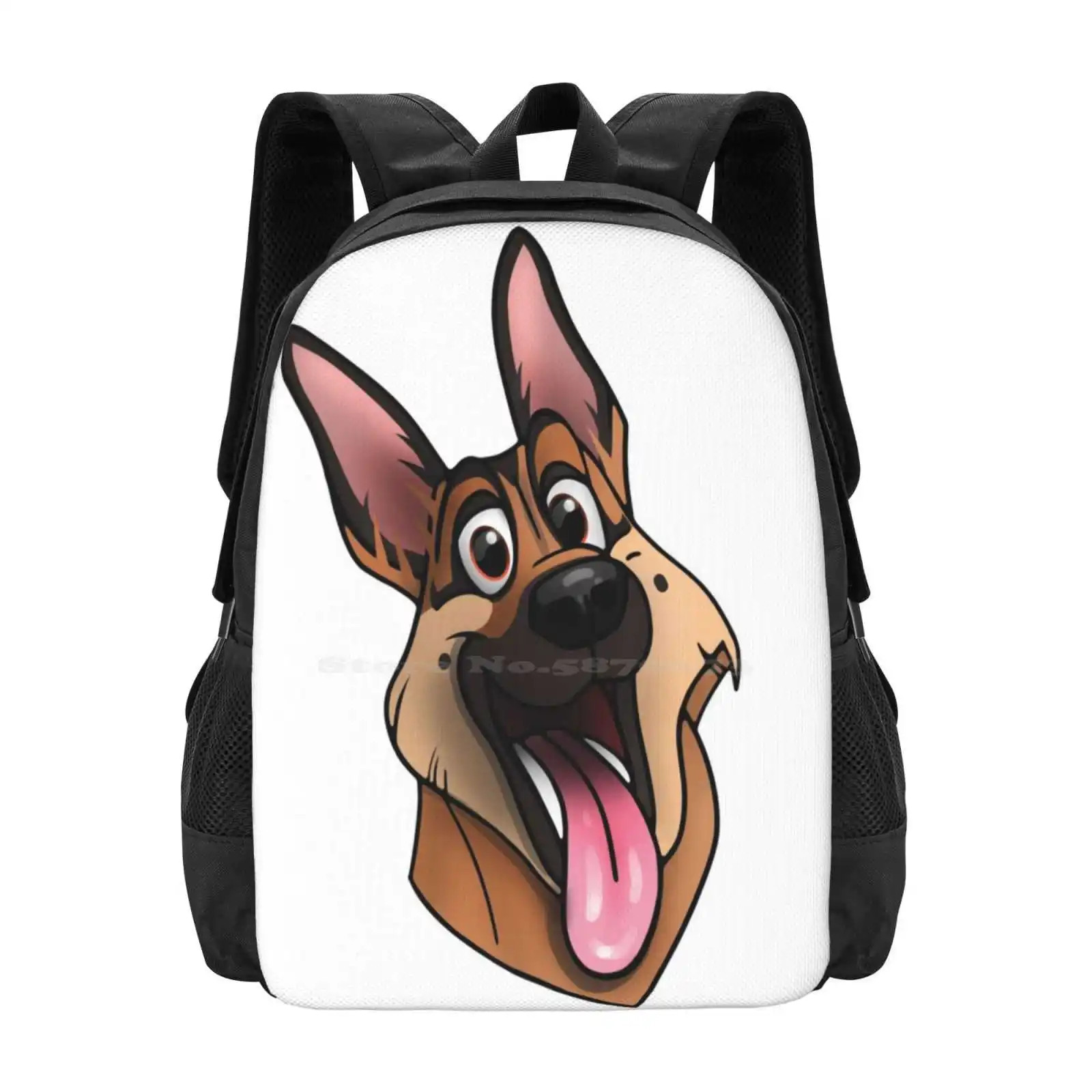 Mochila De Pastor Alemán para cachorros, bolsa de moda, Pastor Alemán, Shepard, Sheperd, Gsdmoji Dogs, dibujos animados bonitos, gran oferta