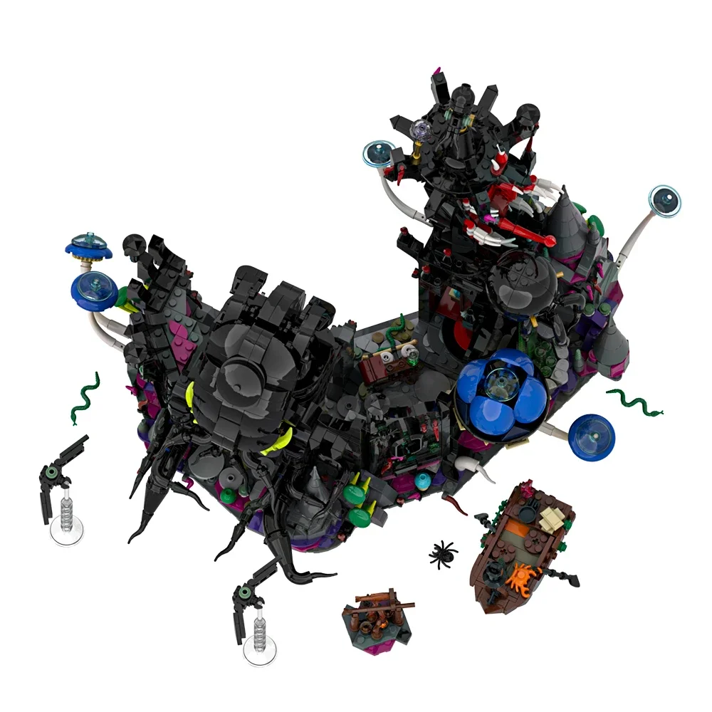 

Gobricks MOC-193198 Horizons Eldritch Castle Bricks Model Horror Black