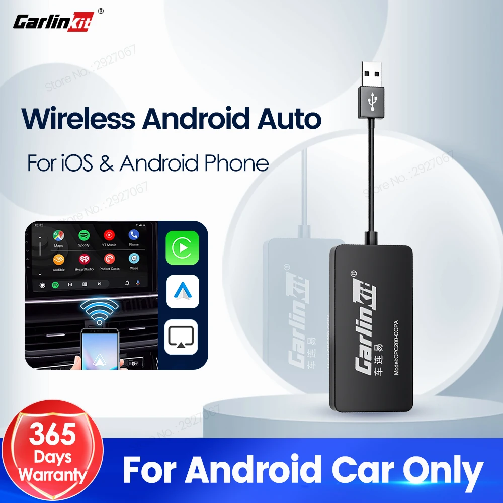 Wireless CarPlay Dongle for Android Car Wireless Android Auto Carlinkit Car Play iOS Mirror Screen Mirrorlink USB Adapter CCPA