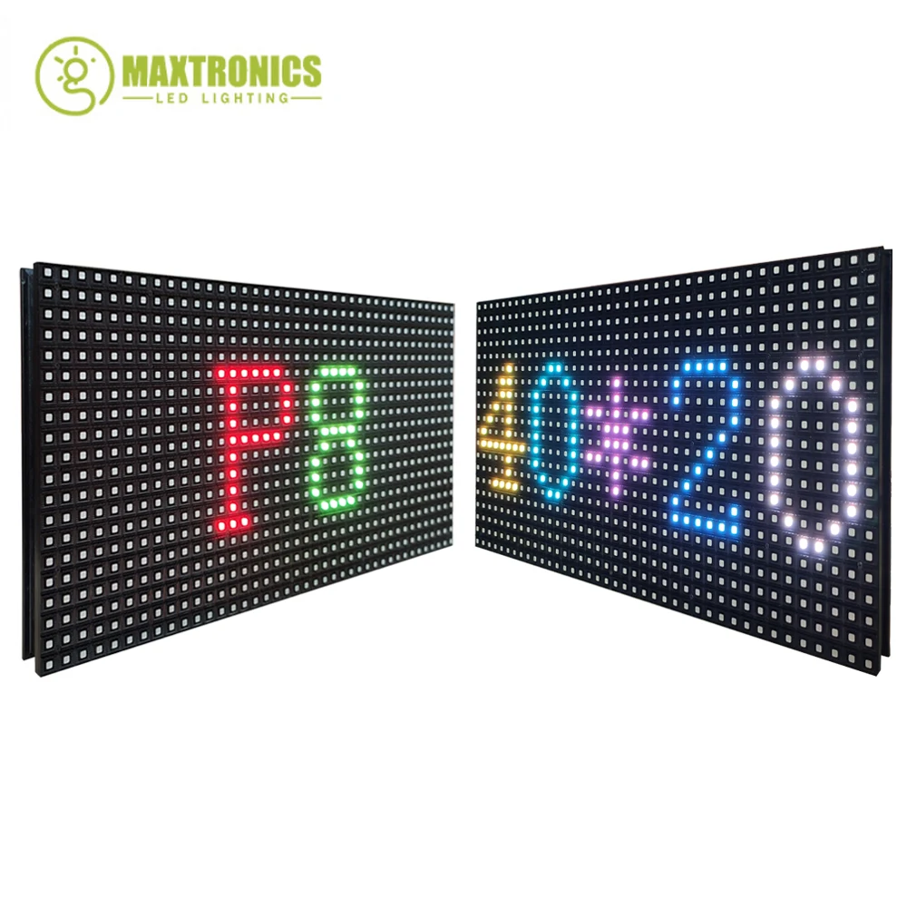 P8 LED screen panel module 320*160mm 40*20 pixels 1/4 Scan outdoor 3in1 SMD3535 RGB Full color P8 LED display panel module