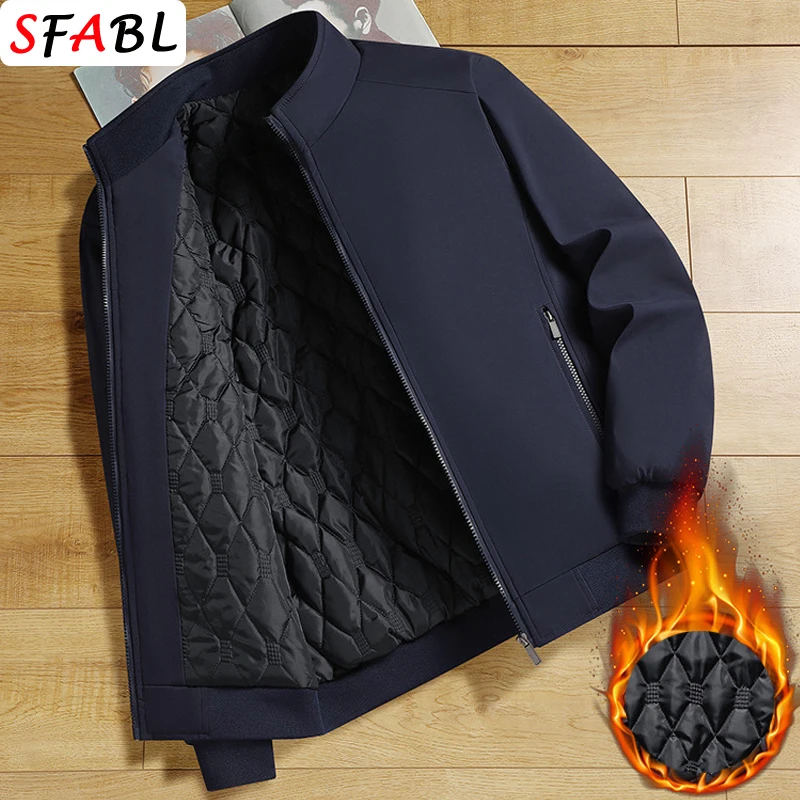 New Thermal Men's Winter Jacket Padded Coat Thick Warm Business Casual Jacket Men Autumn Windbreak Jacket Man Luxury Parka Coat