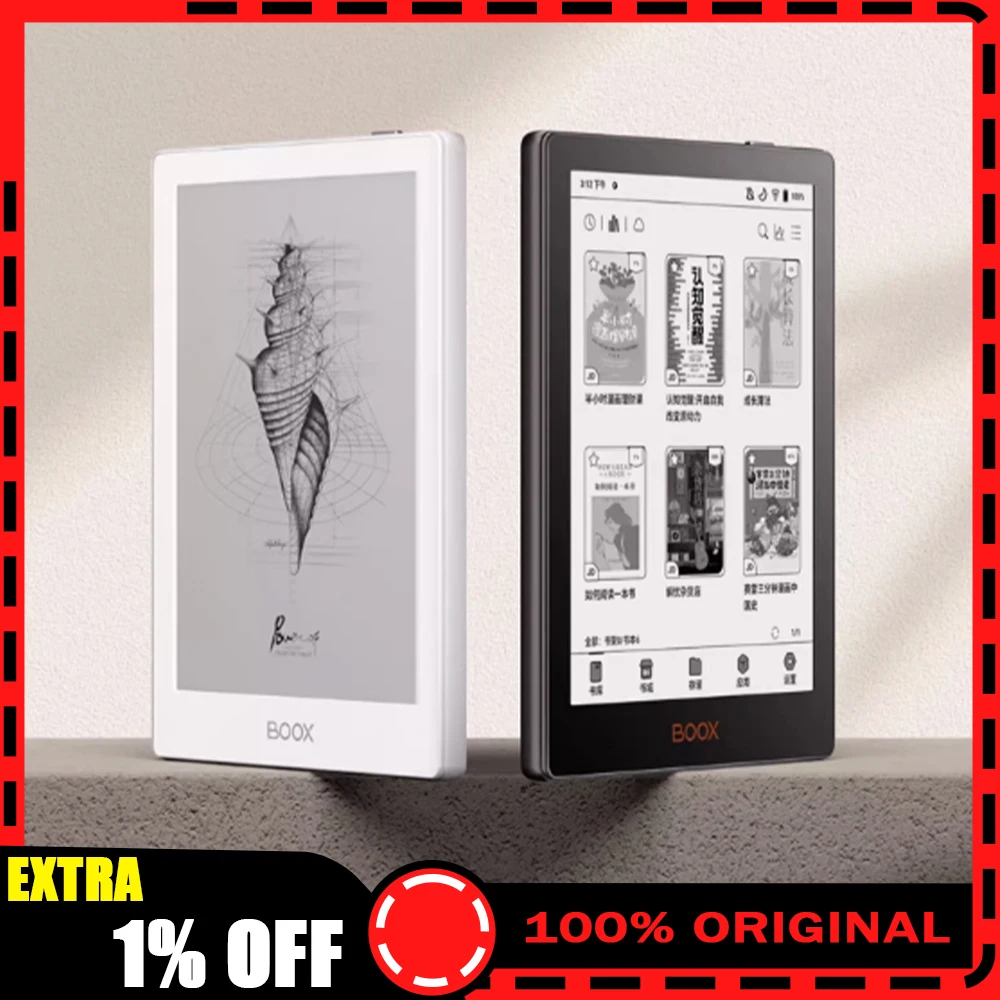 BOOX Poke6 Leitor de e-book Leitor de tela de tinta 6 polegadas 32G Papel eletrônico Livro de papel eletrônico Leitor de tela de proteção ocular