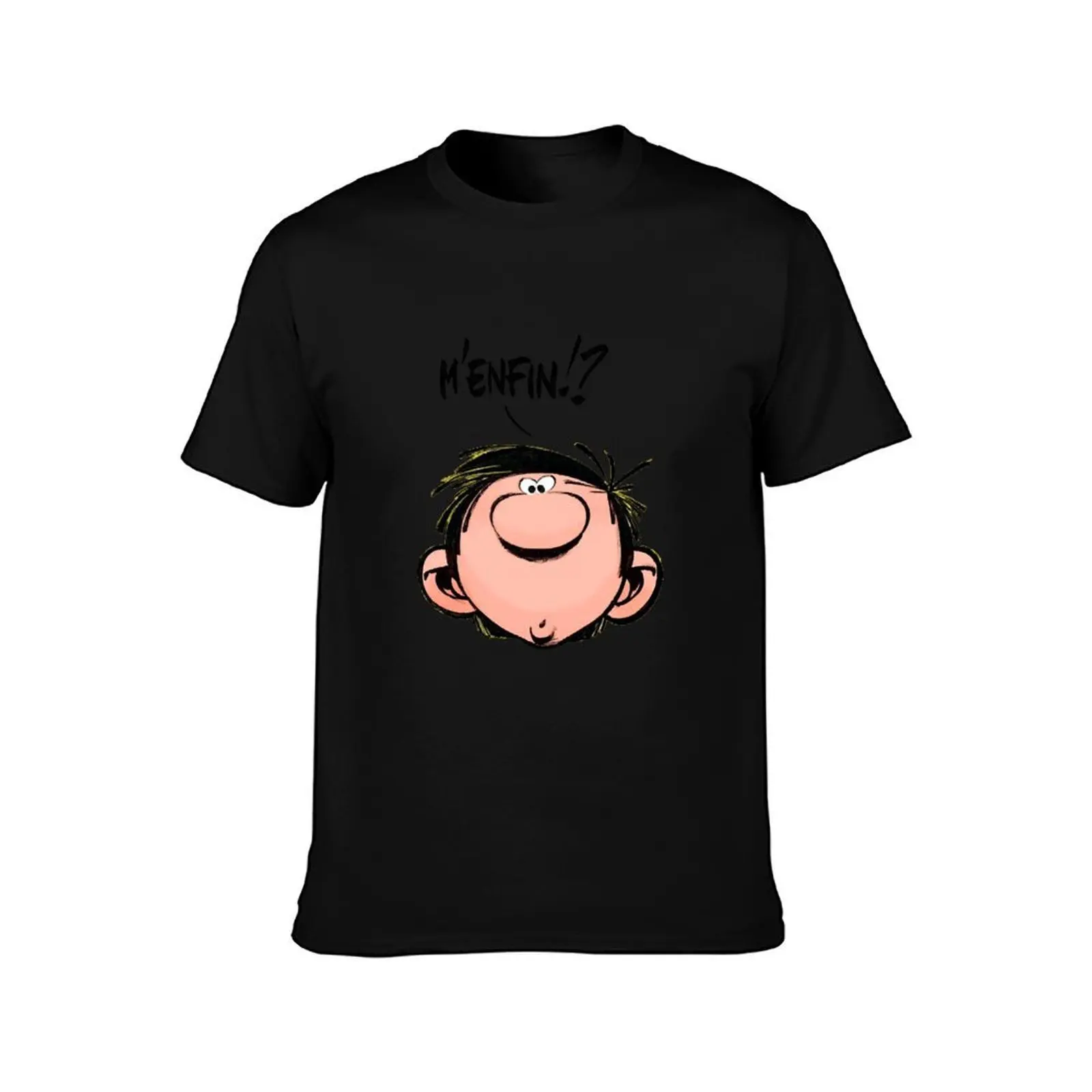 Magazine Spirou Gaston Lagaffe Movie Cartoon Color Big Ben T-Shirt mens graphic t shirts T-Shirt