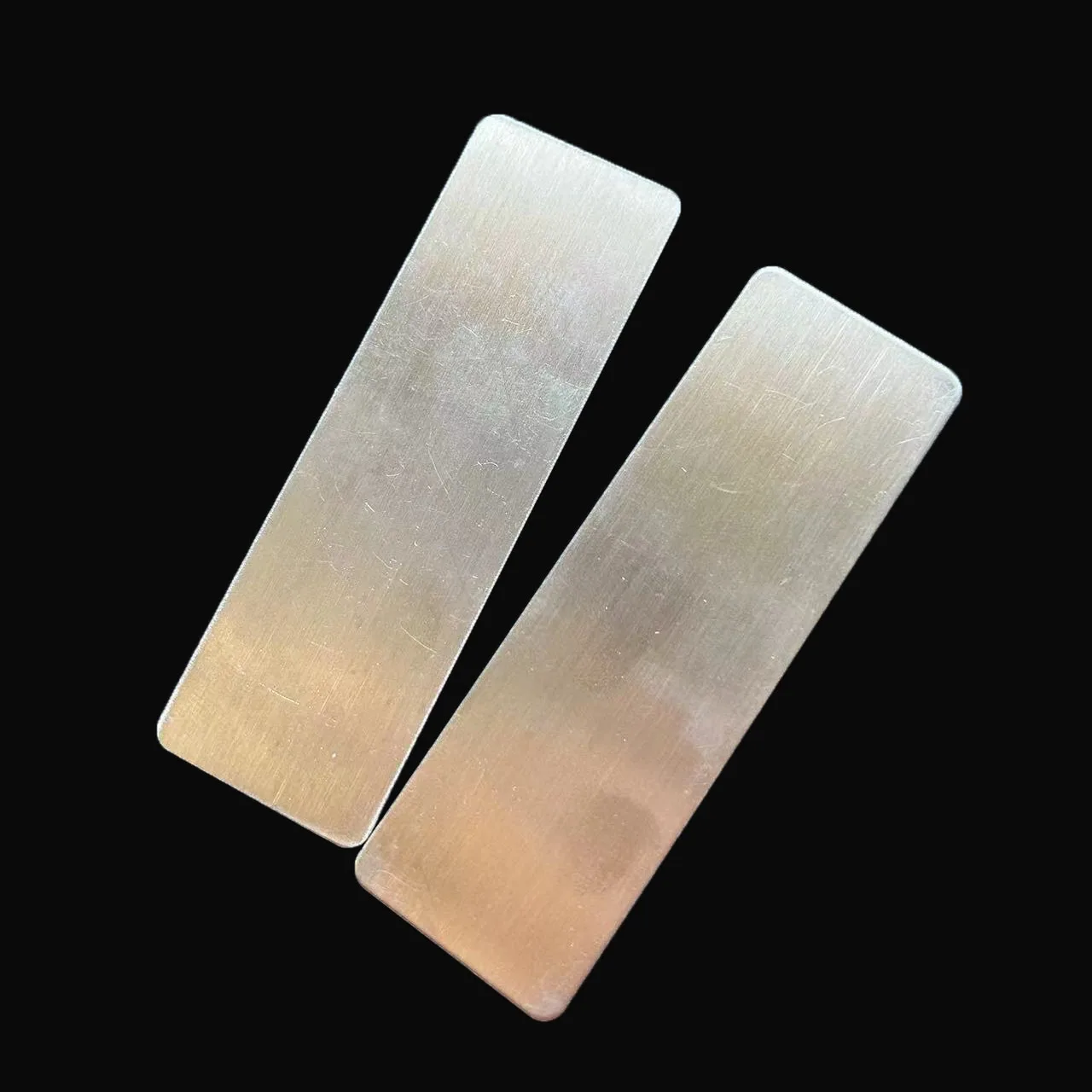2 szt. prostokątnych metalowych podstawek do profesjonalnych pilników do paznokci, metalowe szmatki do jednorazowych podkładek