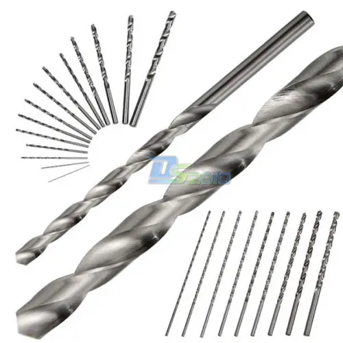 Extra Long 120mm HSS Twist Drill Straigth Shank Auger Drilling Bit 10Pcs 0.5mm 0.6mm 0.7mm 0.8mm 0.9mm 1mm 1.1mm 1.2mm 1.3mm