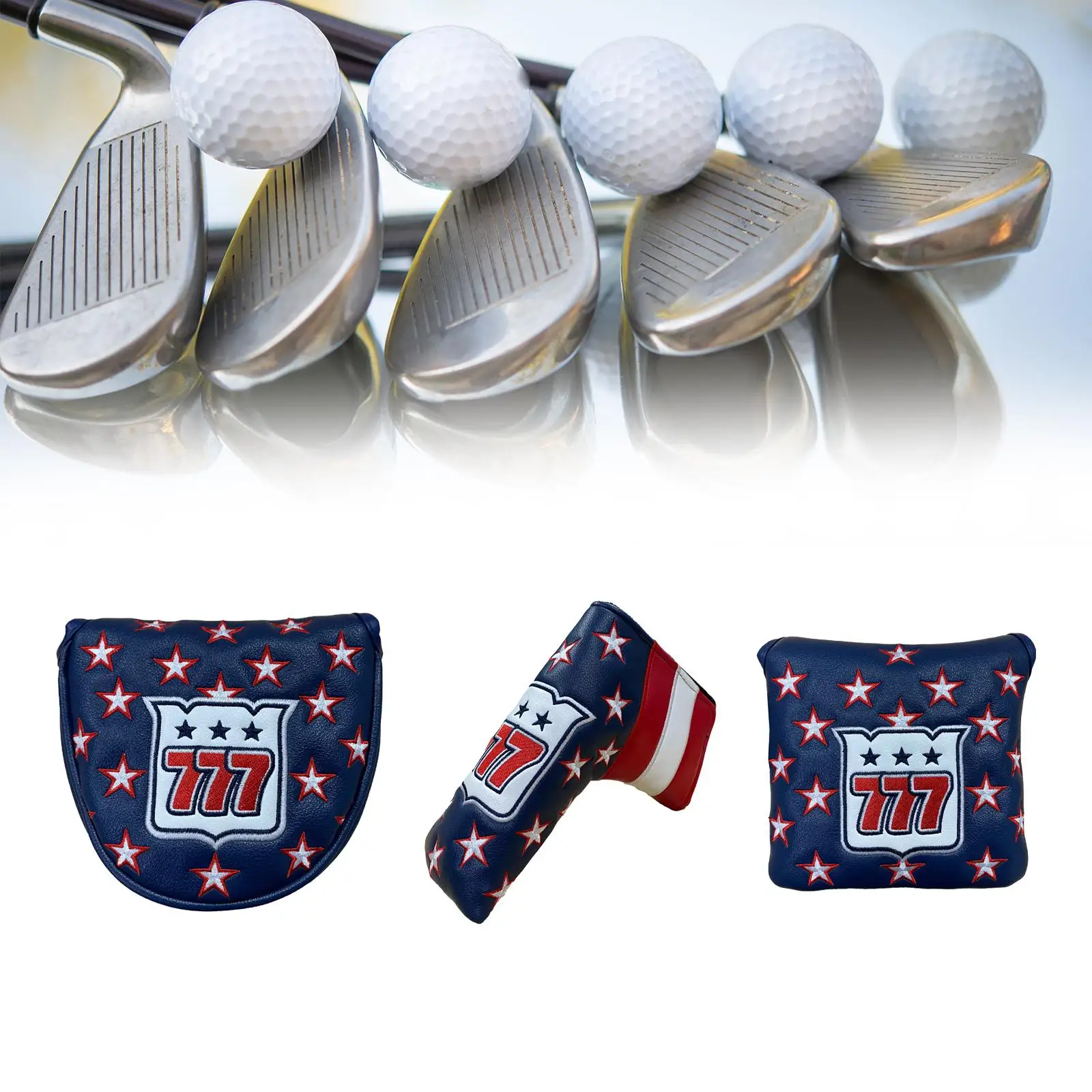 Golf Club copricapo golfista Gift Wrap Sleeve PU portatile Putter Head Cover per la maggior parte Putter sport all'aria aperta pratica donna uomo