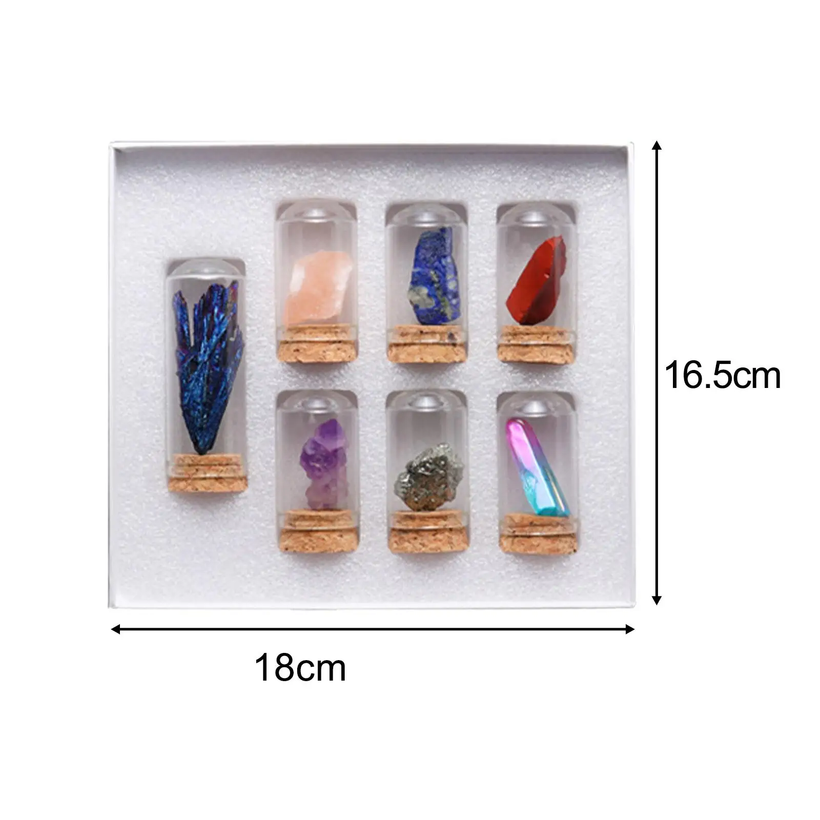 Nouveauté Collection de roches et minérales Kit d'éducation scientifique naturelle pour cadeau