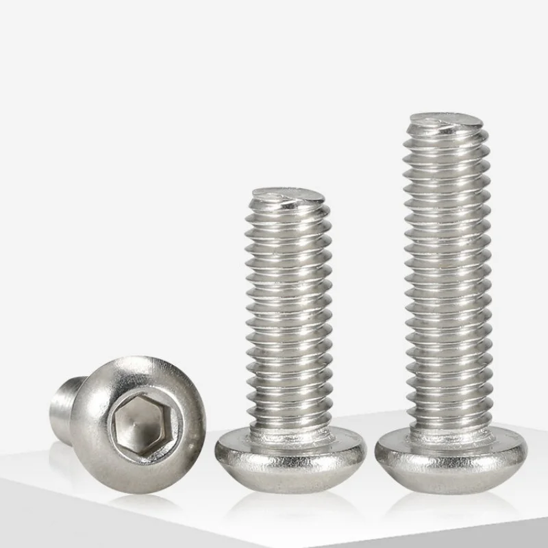 Beicai M6 M8 M10 M12 M16 SUS304 Stainless Steel ISO7380 Button Hex Hexagon Socket Screw Allen Screw Mechanical Bolt