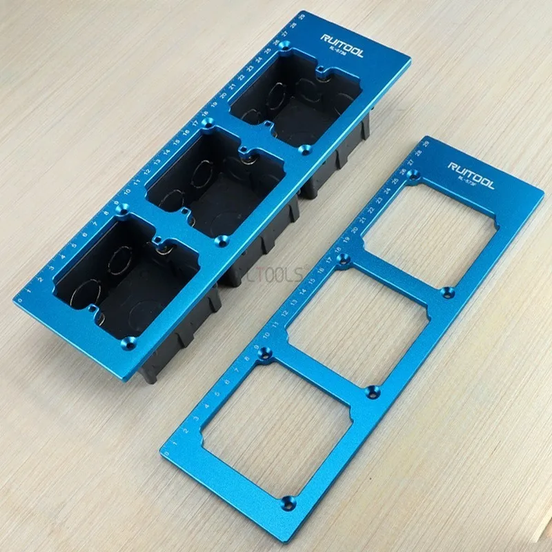 86 Box Switch Socket Hole Template Mold Square Hole Panel Wardrobe Bottom Box Marking Measurement Imitation Carpentry Hole Maker