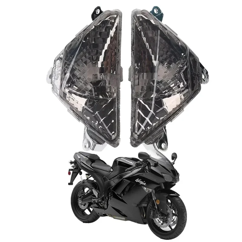 

Для Kawasaki ZX-6R 2013-2023 Z1000SX 2017-2019 Ninja 250 300 2013-2017 детали двигателя передние указатели поворота индикатор мигалка объектив