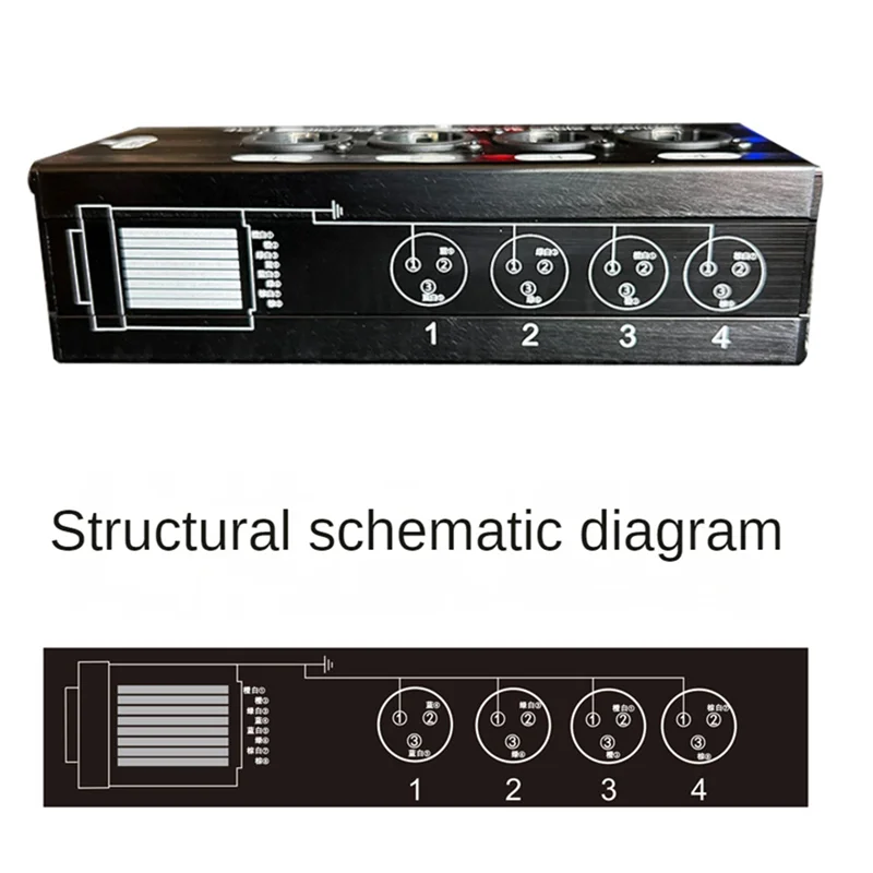 AB25-1пара, 4-канальный 3-контактный удлинитель аудиокабеля XLR или 6,3 мм и DMX над сетевым кабелем, удлинитель аудио сети XLR «папа» + «мама»