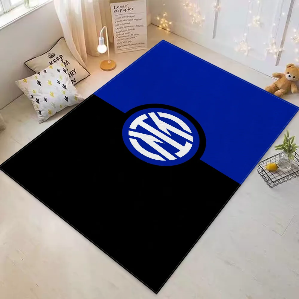 Floor Mat Bathroom Mats I-Inter Milan FC Room Floor Carpet for Kitchen Cute Rug Custom Home Entrance Doormat Carpets Rugs Bath