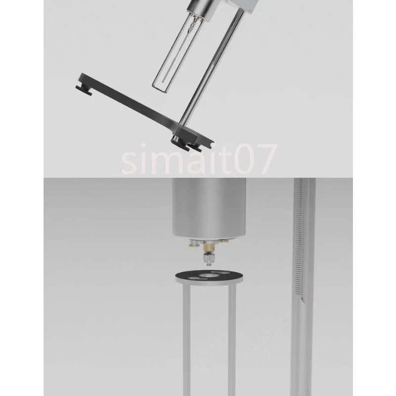 NDJ-1/NDJ-4 220V Rotary Viscometer - Portable Viscosity Tester with 1-4# Rotators