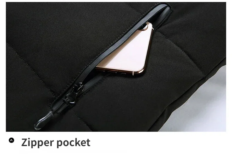 Marka Długa Kurtka puchowa Męska Zimowa Nowa Casualowa Jednokolorowa Kurtka z kapturem Biały Kaczka Puchowa Ciepła Parka Outdoor Snow Odporny na