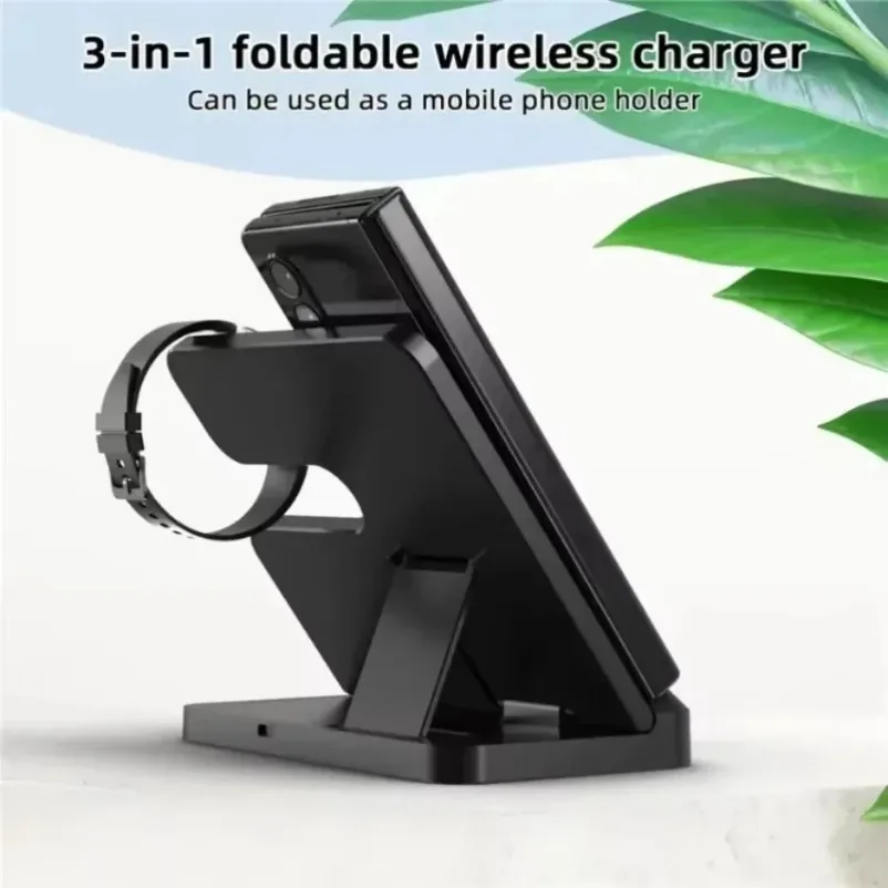 3 In 1 Fast Charging Dock Station Wireless Charger Stand For Samsung Galaxy S26 S25 S24 S23 Untra Galaxy Watch 8 Active 2 1 Buds