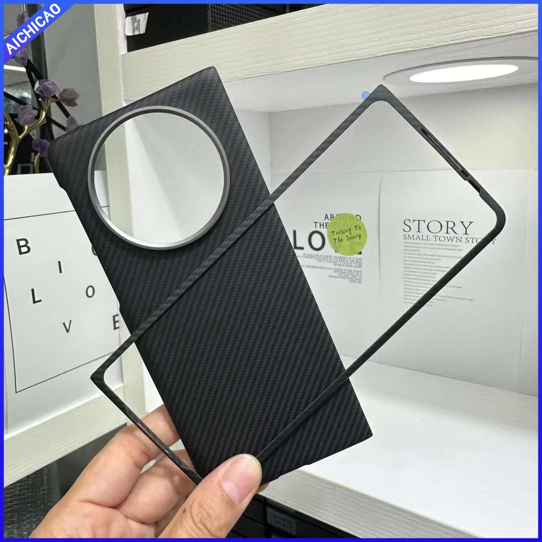 ACC-real carbon phone,case for Huawei Mate X5  Aramid Fiber ultra-thin, anti-drop, with random grain, 5g case