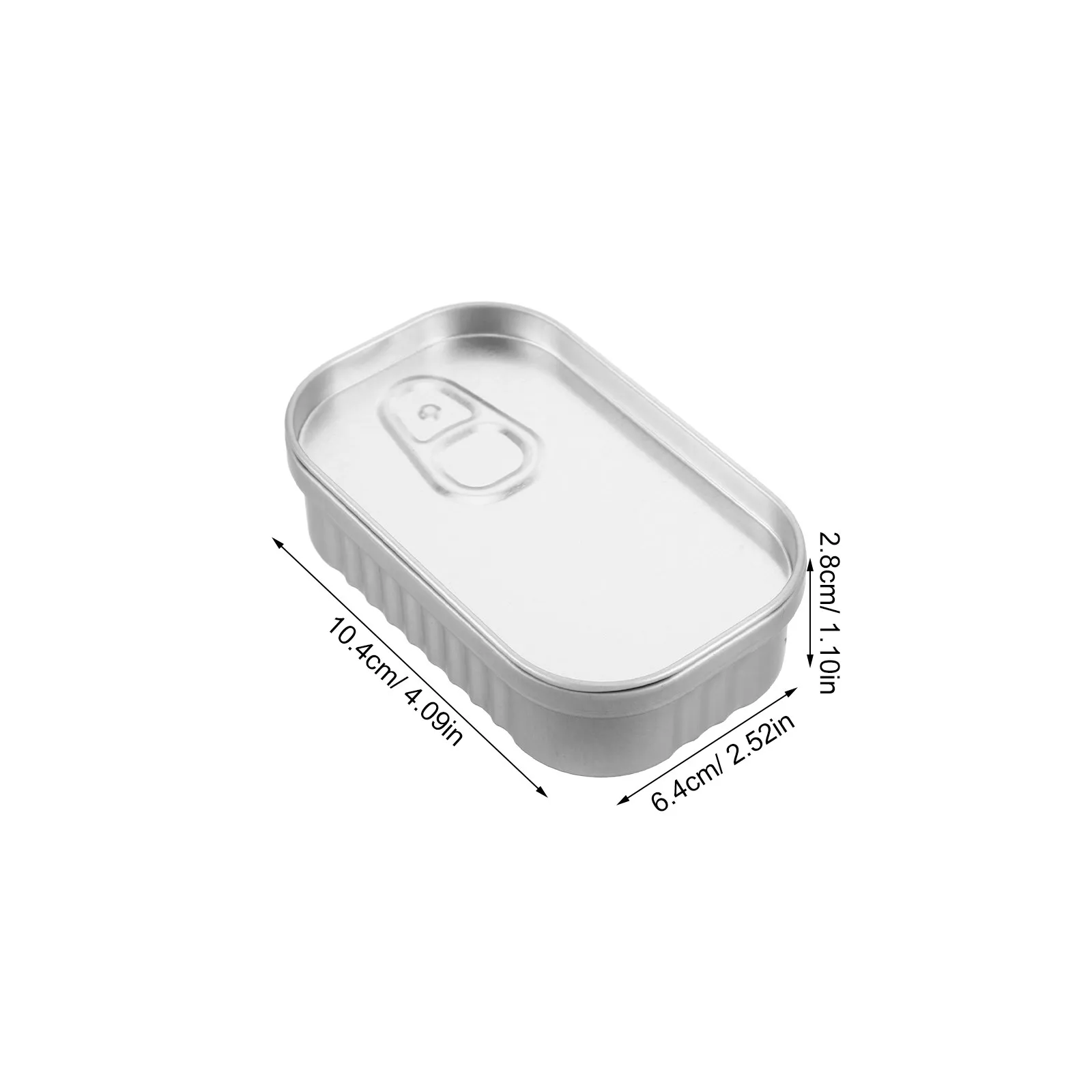 5Pcs Metal Small Rectangular Organizer Metal Tin Box Small For Office Desk Storage For Men Jewelry Compact