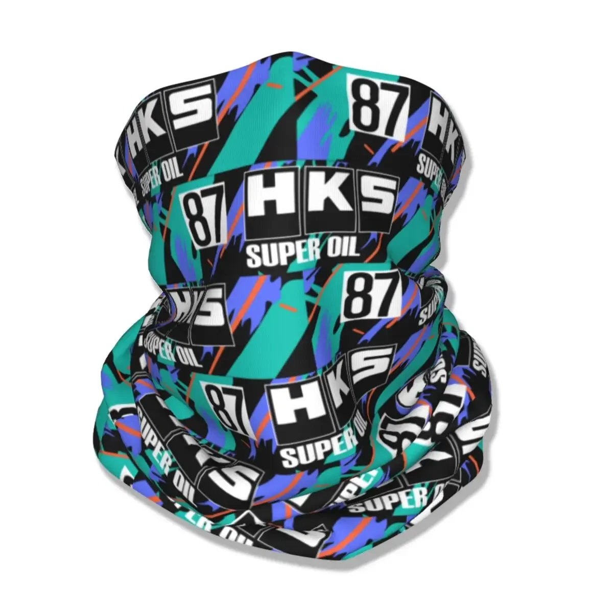 HKS R32 GT-R Bandana Neck Gaiter Printed Mask Scarf Multifunctional Balaclava Fishing Unisex Adult Washable