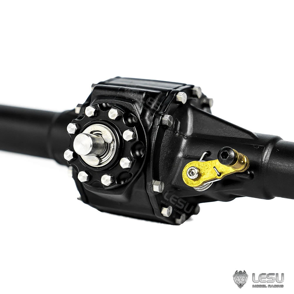 액세서리 금속 전면 후면 차축 차동 잠금 장치 장난감 용 예비 LESU 1/10 RC 크롤러 자동차 UM406 트럭 차량 부품