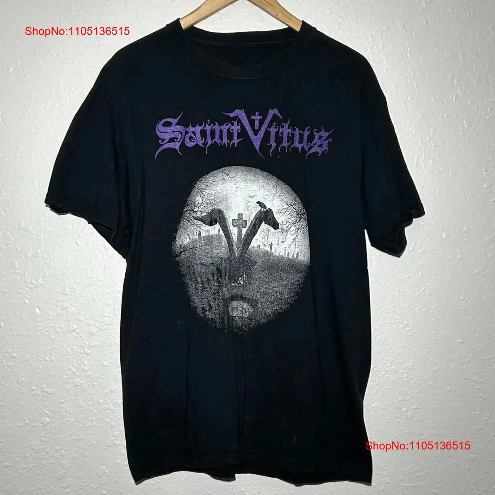 Saint Vitus Band Lillie Album T Shirt Classic Black S 5XL 1G0144 vintage Washed homme Soft Slightly Unisex graphic Breathable