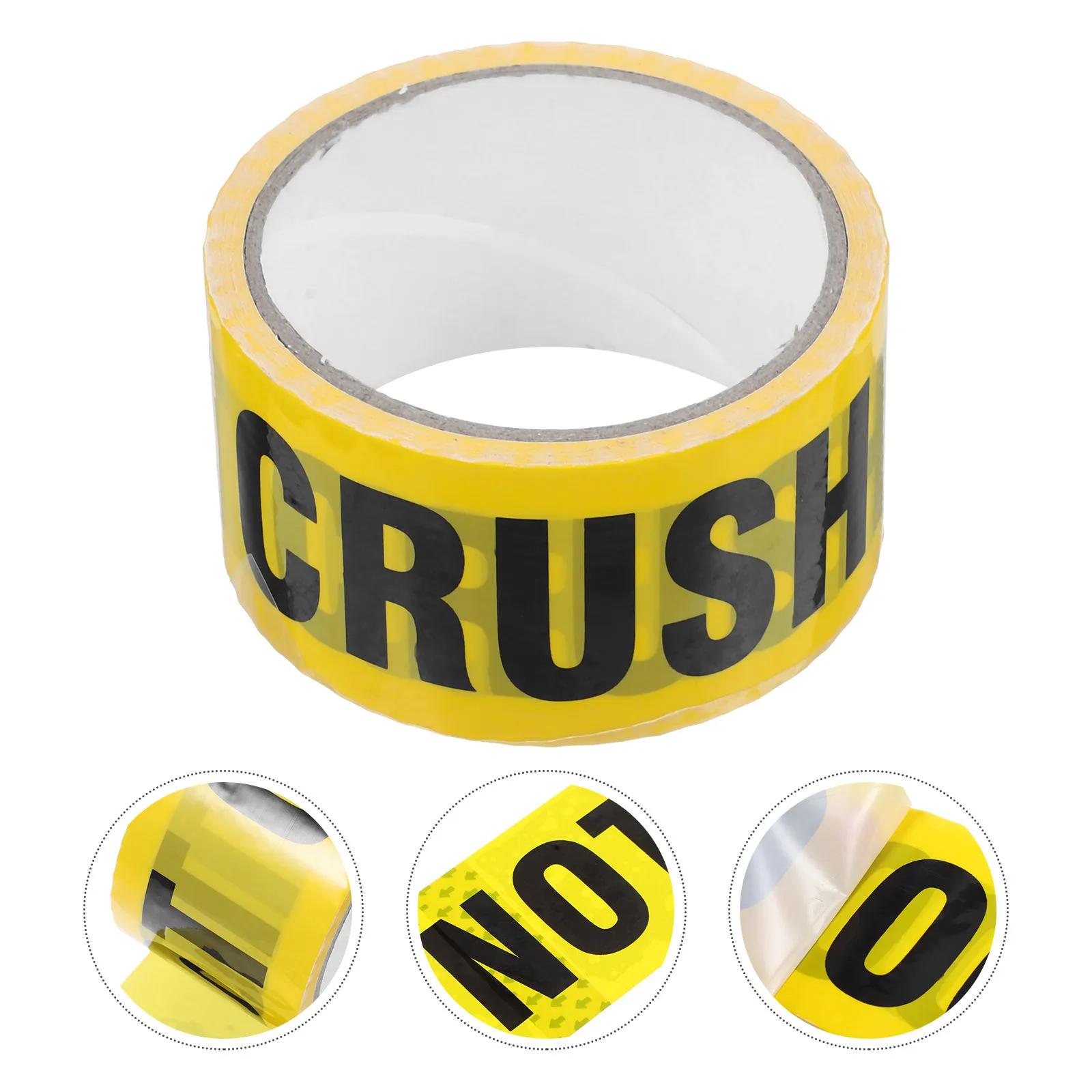 1 Roll Warning Tape High Wear Resistance Multi-Function Do Not Crush Shipping Packing Safety Tape Caution Sign