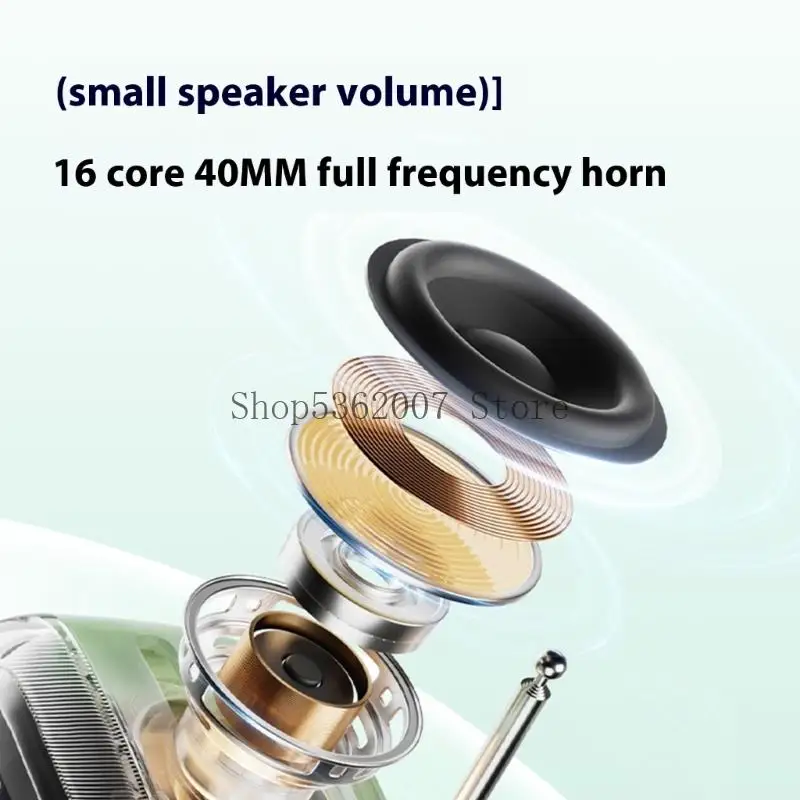 Беспроводной винтажный стиль динамика FM Radio Function Текст текст Display Compactly Portable Design 40JB