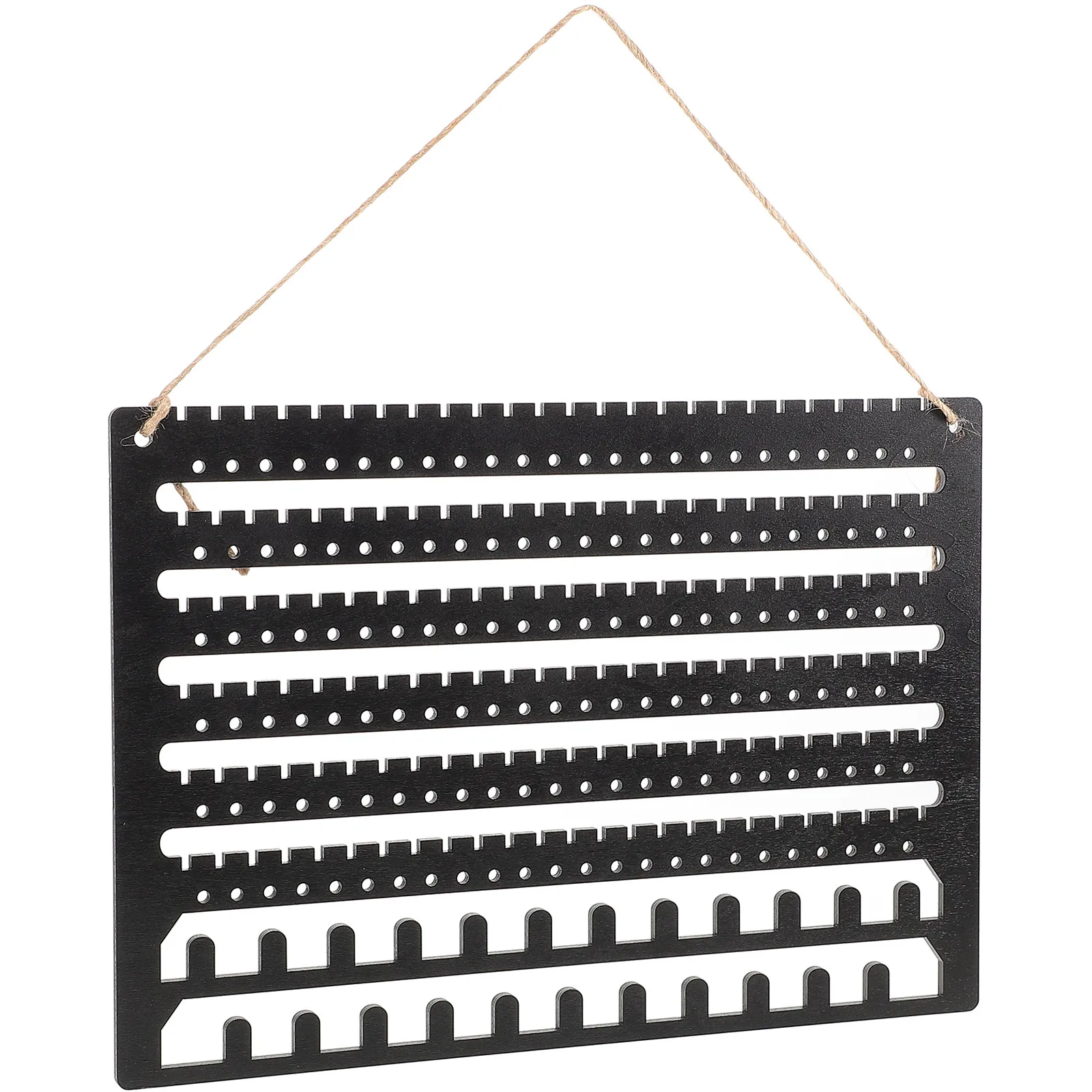 

Wooden Jewelry Organizer Wall Mounted Large Capacity Hanging Earring Holder Necklace Bracelet Storage Display for Accessories