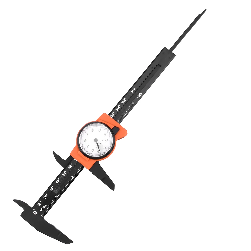 1PC Dial Caliper Gauge Measuring Tools Plastic Vernier Caliper With Watch High Precision Dial Indicator 0-150mm/0-6\