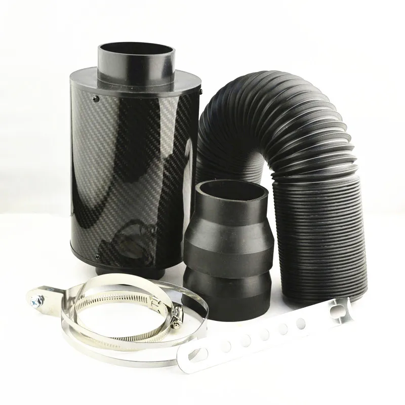 

Car intake modification high flow pure carbon fiber bellows filter bellows supercharging car modification shiitake mushroom head