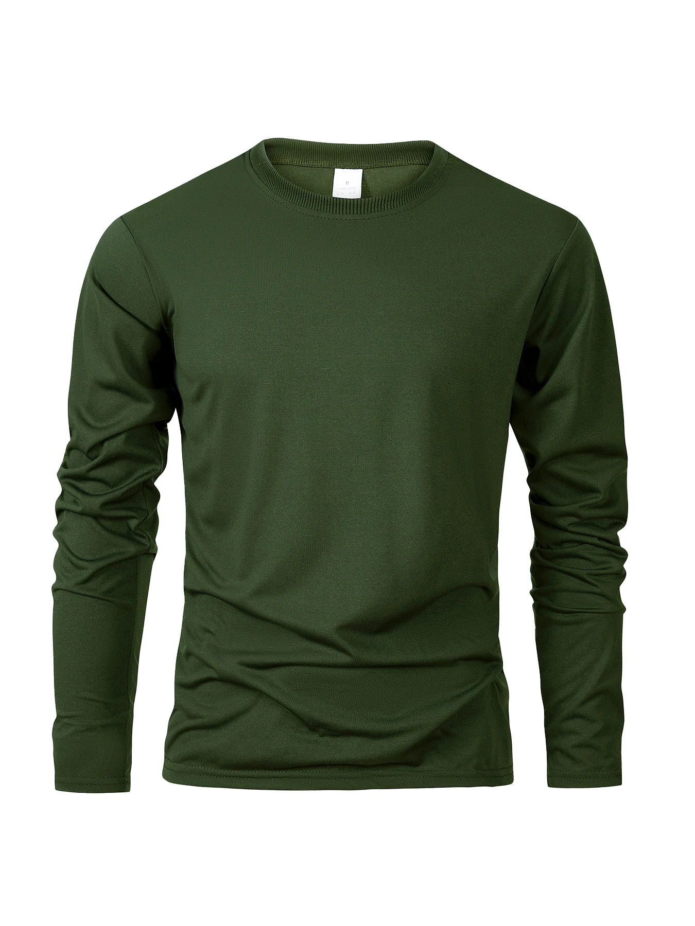 Frühling Sommer Herren Langarm T-Shirts Casual Rundhals Soft Tees Tops Männer Sport Bequeme vielseitige Basics T-Shirts – Detail 15