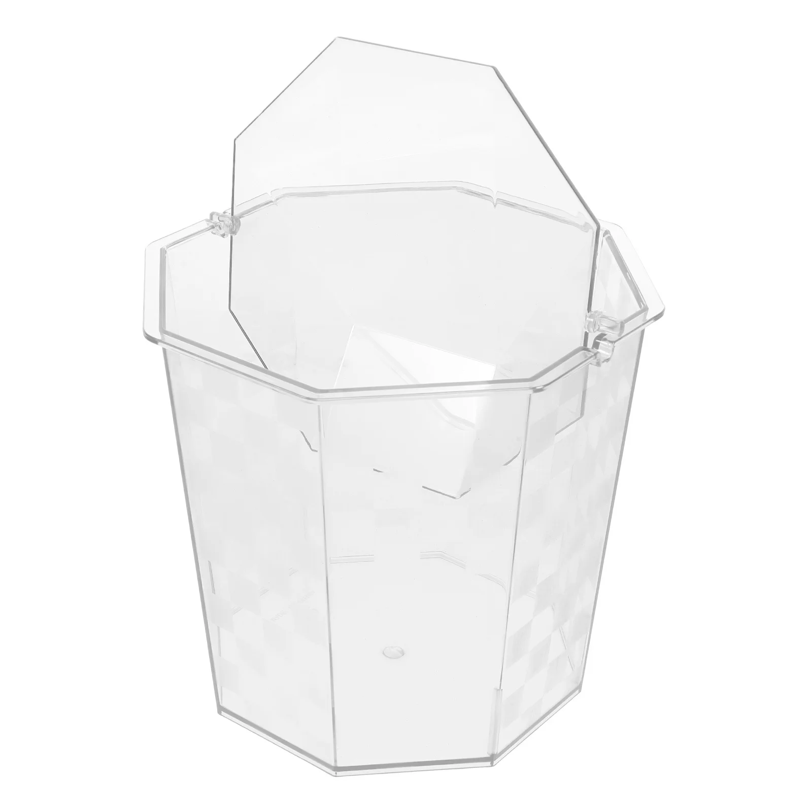 

Small Desktop Trash Bin with Lid Compact Office Garbage Can for Bedroom Bathroom Kitchen Countertop Tabletop Wastebasket Rubbish