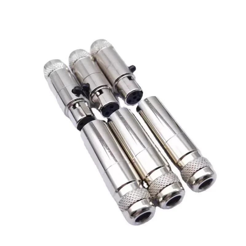 5/20PCS Mini 3 4 5 6 Pins XLR Male Plug/Female Socket Metal XLR Audio Microphone DIY MIC Connector Adapter for Cable Soldering