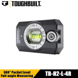 TOUGHBUILT TB-H2-L-4R 360° Pocket Level Nivel De Bolsillo De 360° Magnetic Full-angle Measuring Pocket Level Tool Accessories