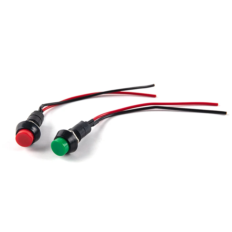 1PCS Car Modified Horn Switch Modified Small Switch Button Red Green Button Switch