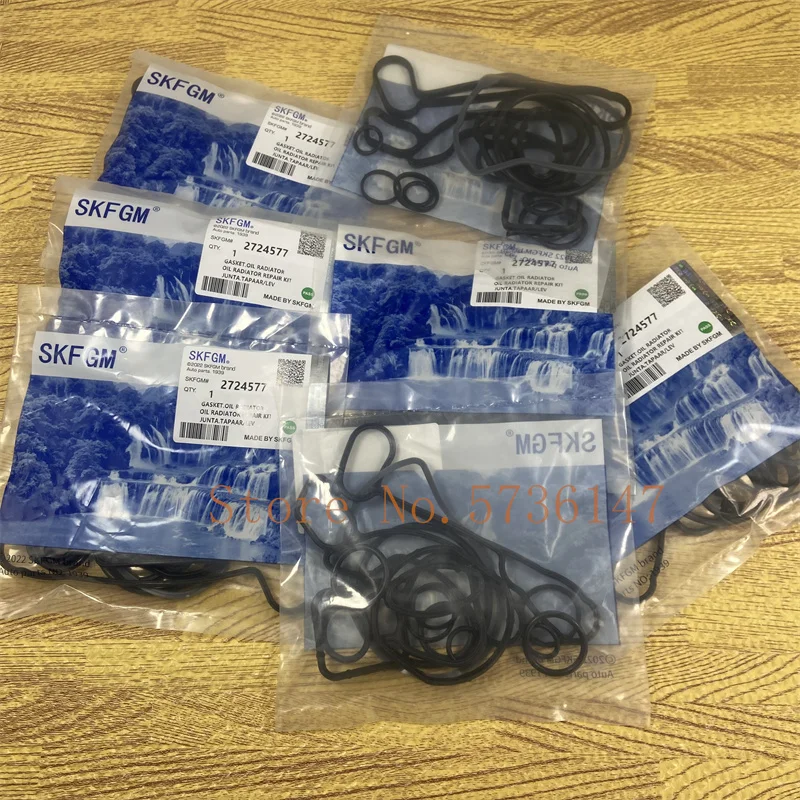 10Sets Replacement Kit Oil- Radiator Seal Gasket For Chevrolet Cruze Sonic Opel Astra Zafira Aveo G3  55354072 2724577 55353321