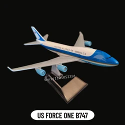 Scale 1:400 Metal Airplane Replica US Force One B747 Aircraft Boeing Model Aviation Collectible Diecast Miniature