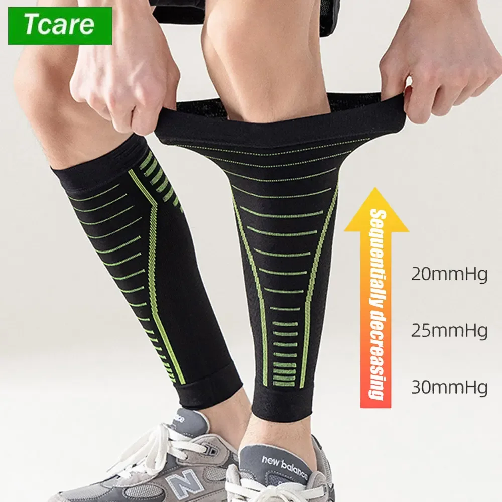 

1 Pair Professional Reflective Running Leg Compression Sleeves – Shin Splint, Calf Compression Sleeve, Travel, for Men and Women