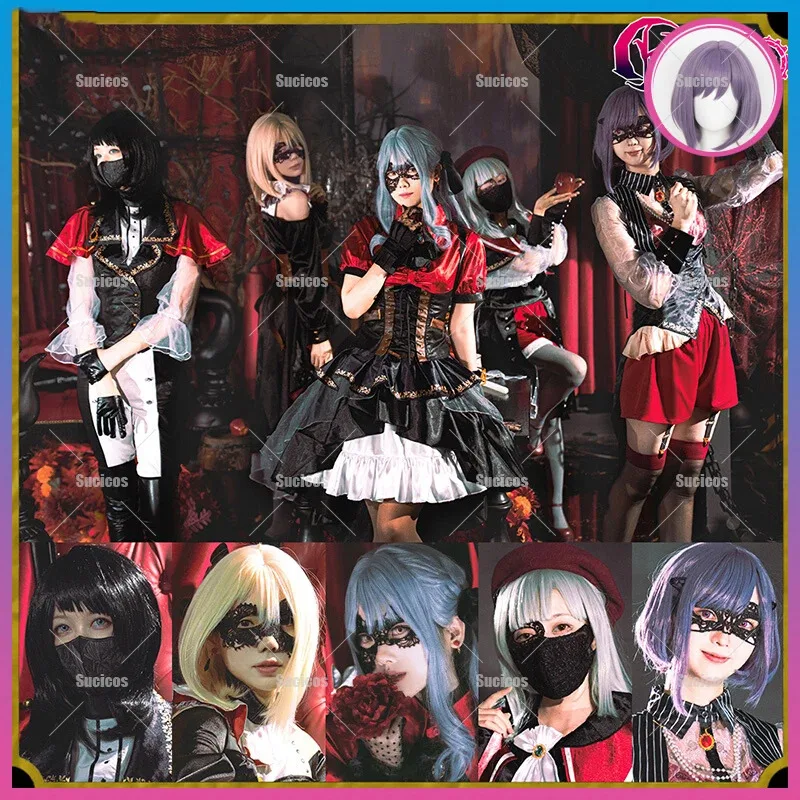 Ave Mujica Yutenji Nyamu miumi uika yaata umiri Wakaba mutsuma Togawa Sakiko parrucca costume cosplay per donne ragazze Halloween