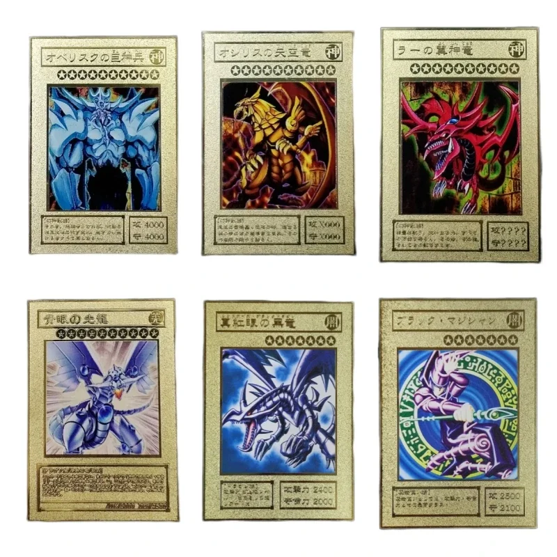 NEW YU GI OH One Exodia Eye White Dragon Gold Metal Card Japanese Golden barded VOL Edition Collection Card regalo giocattolo per bambini