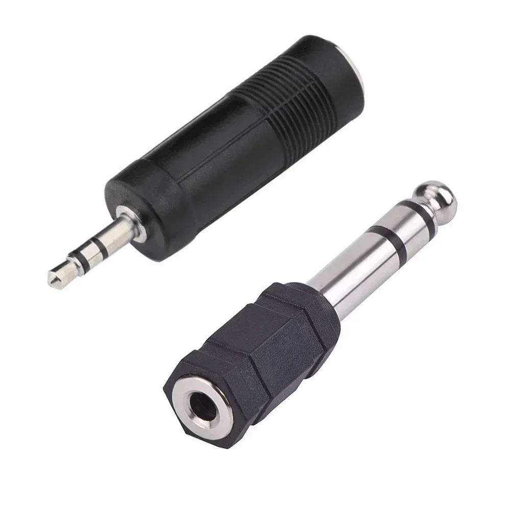 High Quality 3.5mm Female To 6.35mm Male Stereo Headphone Audio Adaptor Microphone Connector Audio Applications