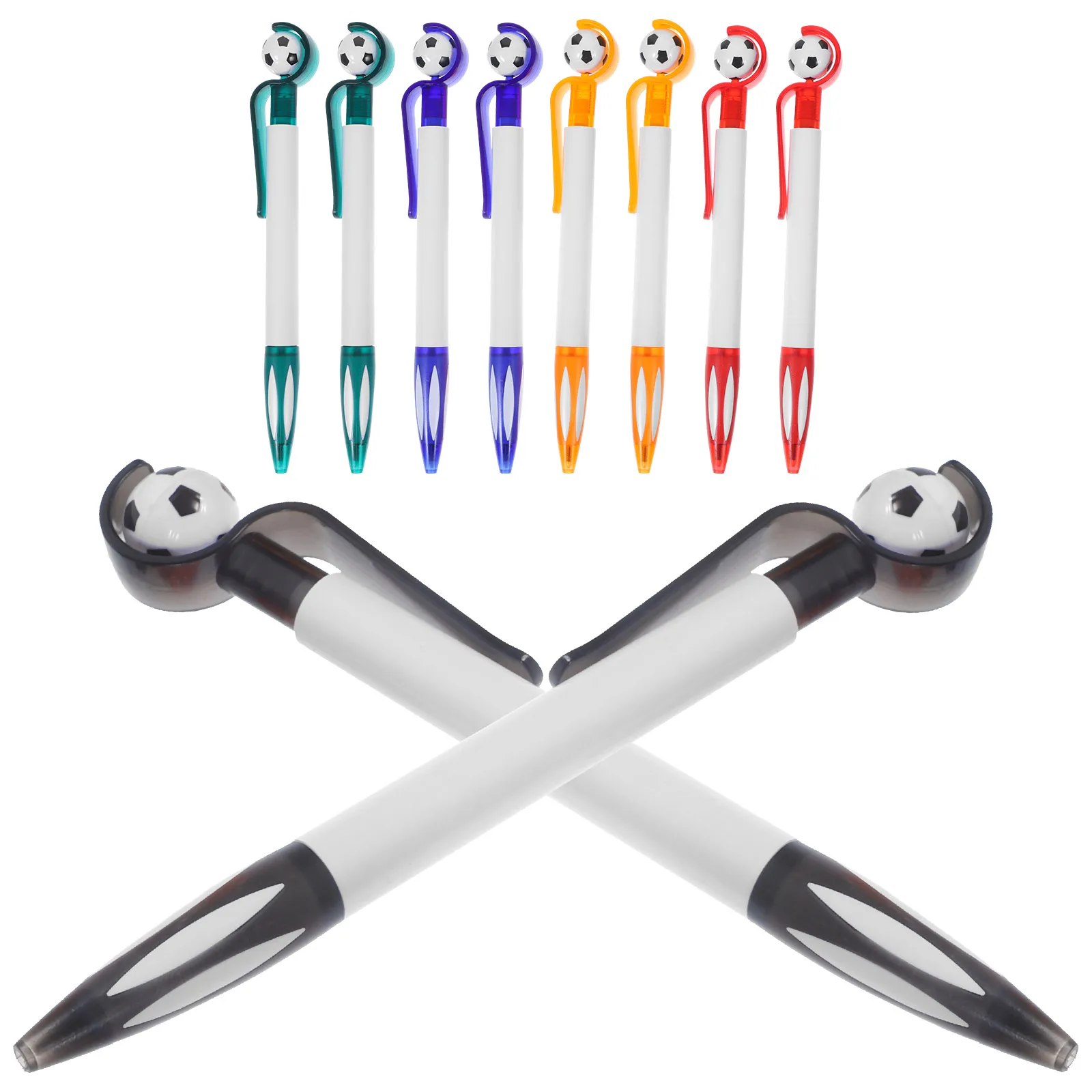 

10 Pcs Retractable Soccer Ballpoint Pens Fun Football Writing Pens Bulk Creative Stationery for School Office Study